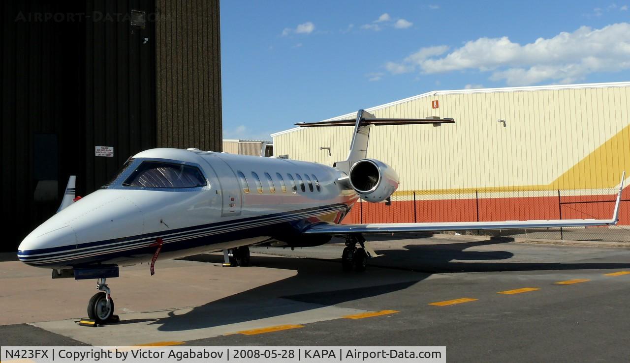 N423FX, 2001 Learjet 45 C/N 134, Parked at Centennial