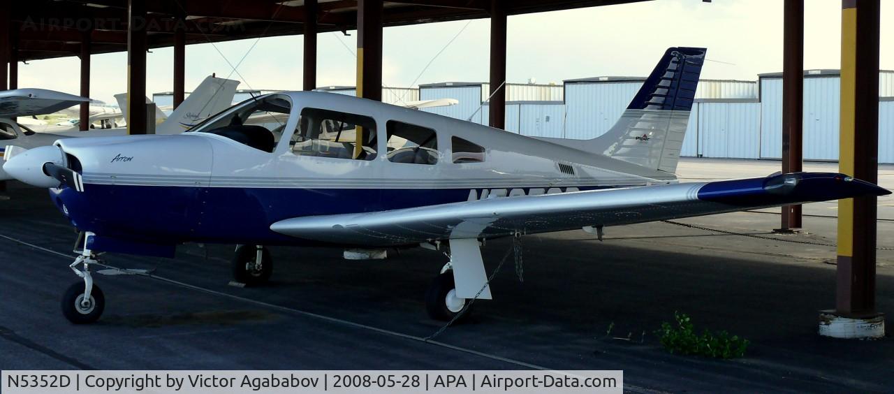 N5352D, 2002 Piper PA-28R-201 Cherokee Arrow III C/N 2844079, At Centennial