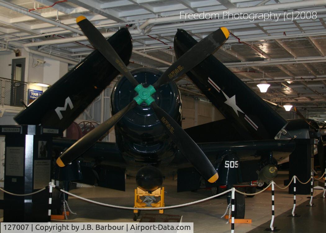 127007, Douglas AD-4N Skyraider C/N 7807, AD-4N, From the USS Yorktown in Charlston, SC