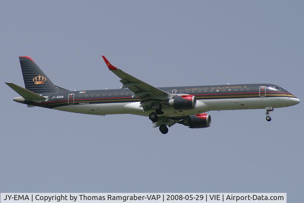 JY-EMA, 2007 Embraer 195LR (ERJ-190-200LR) C/N 19000107, Royal Jordanian Embraer 195