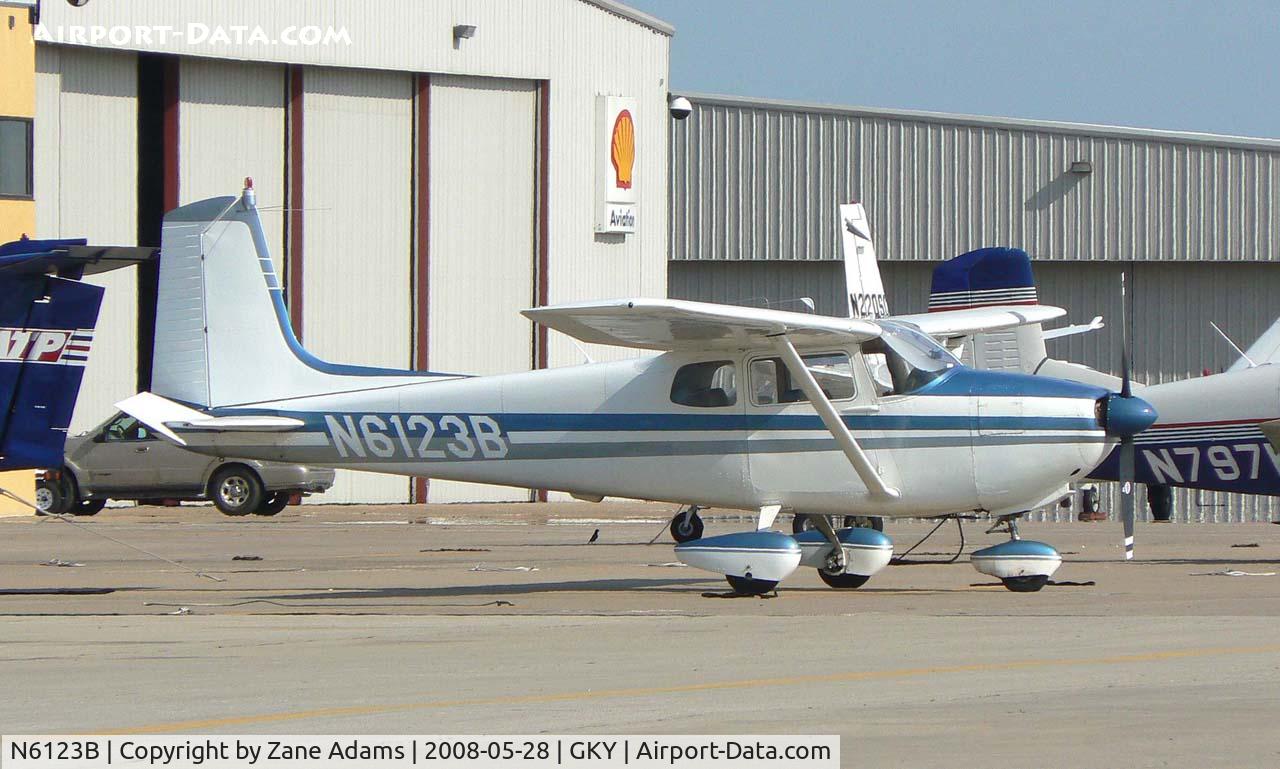 N6123B, 1957 Cessna 182A Skylane C/N 34123, At Arlington Municipal