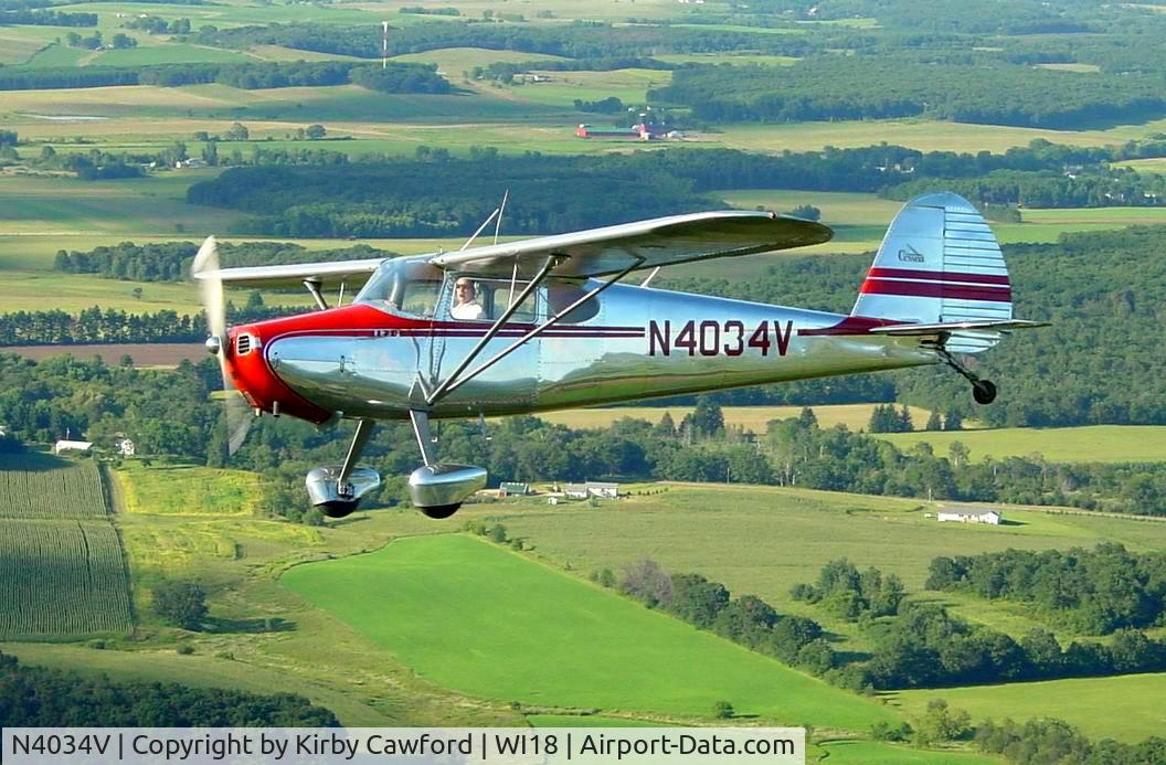 N4034V, 1948 Cessna 170 C/N 18353, '48 C170 Flying