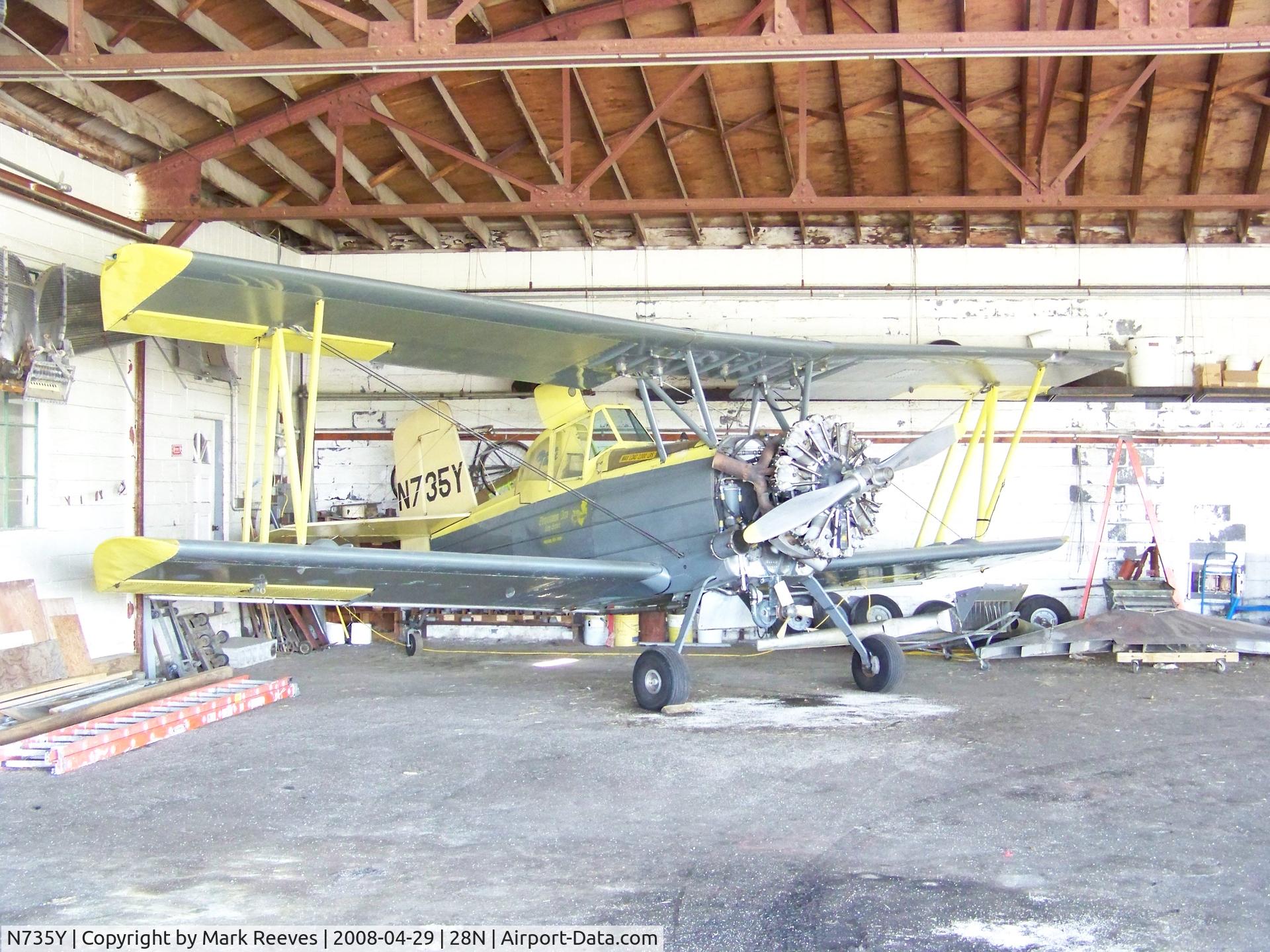 N735Y, 1964 Grumman G-164 C/N 295, In hanger at Downstown Airport
