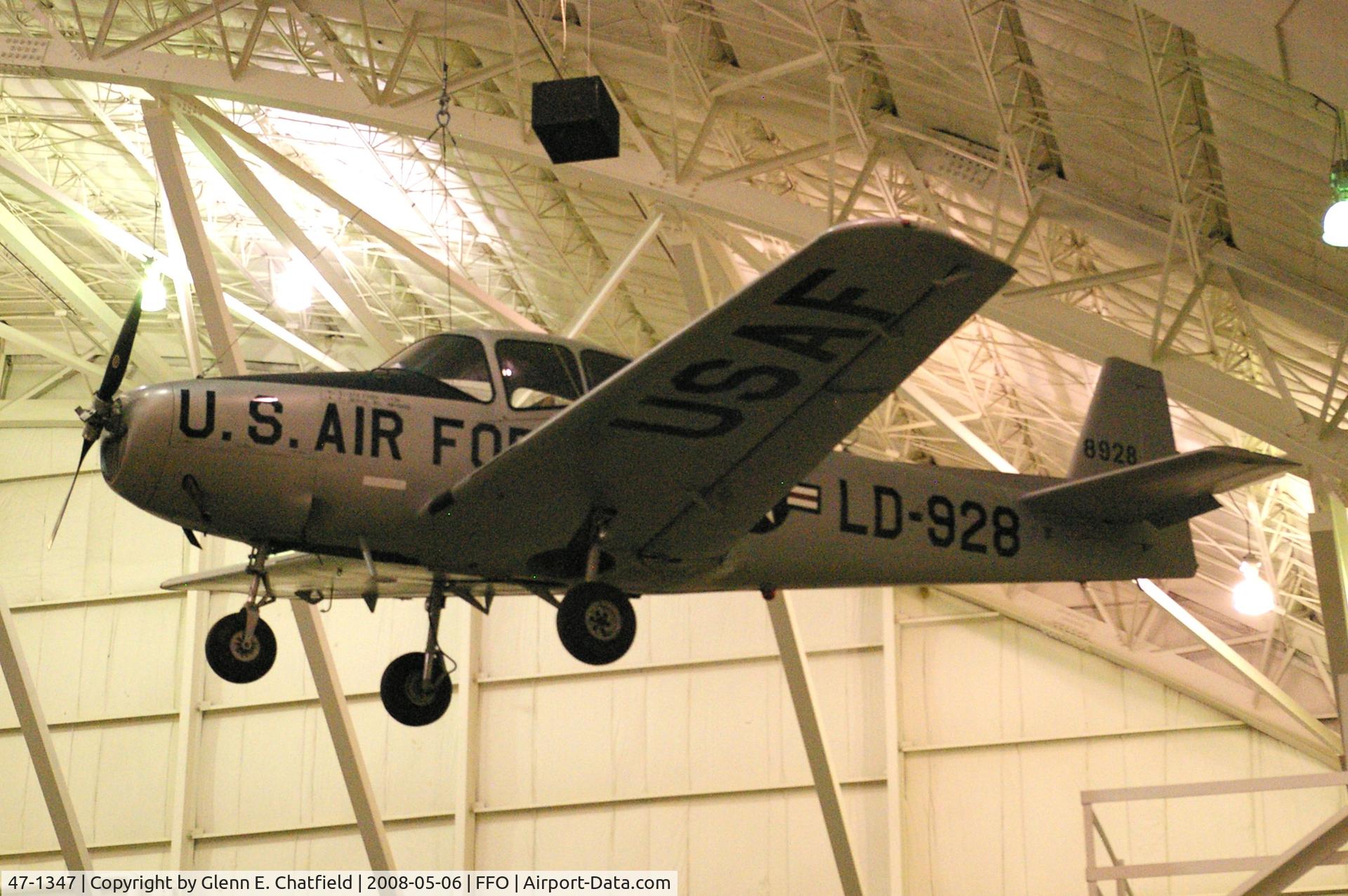 47-1347, 1947 North American Navion L-17A C/N NAV-4-1059, Hanging from the ceiling in the National Museum of the U.S. Air Force