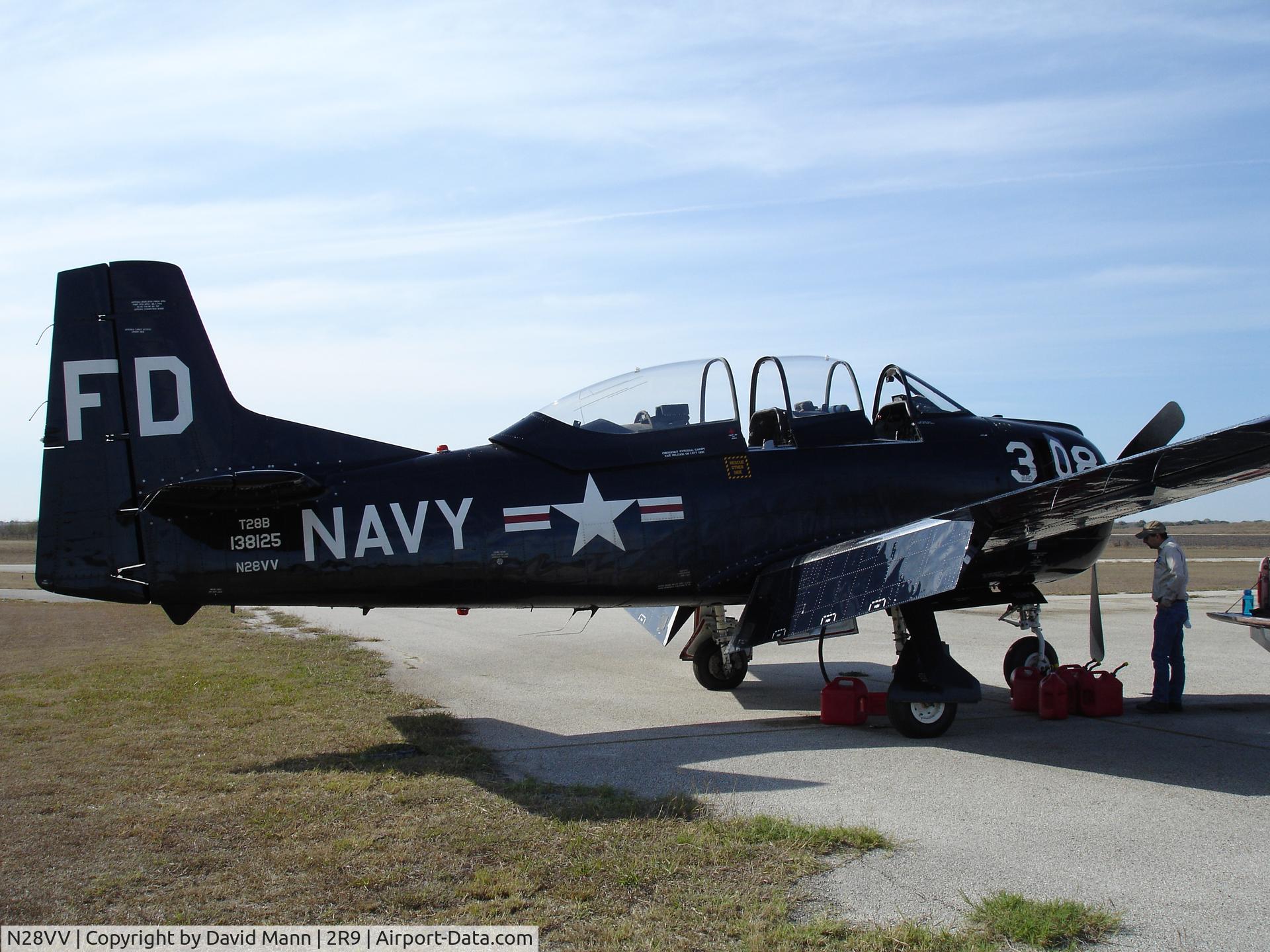 N28VV, 1953 North American T-28B C/N 200-196, bad fuel pump