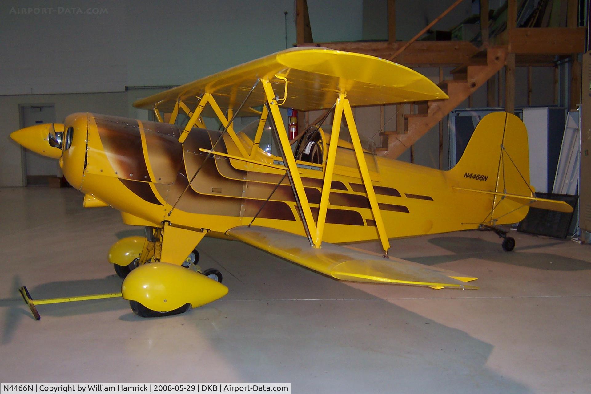 N4466N, Smith DSA-1 Miniplane C/N JEH-1, Hangared at DeKalb