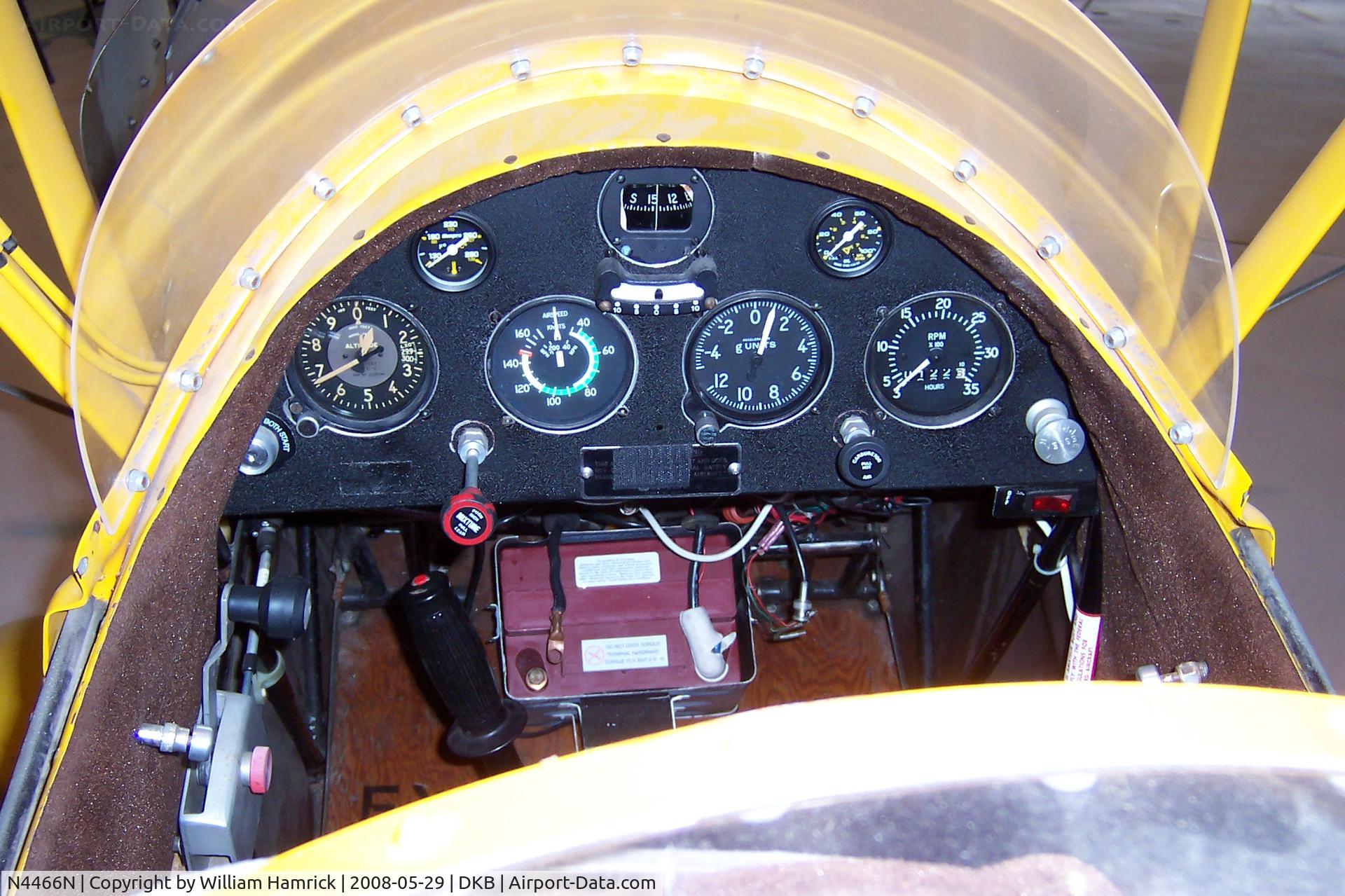 N4466N, Smith DSA-1 Miniplane C/N JEH-1, Cockpit of Smith Miniplane