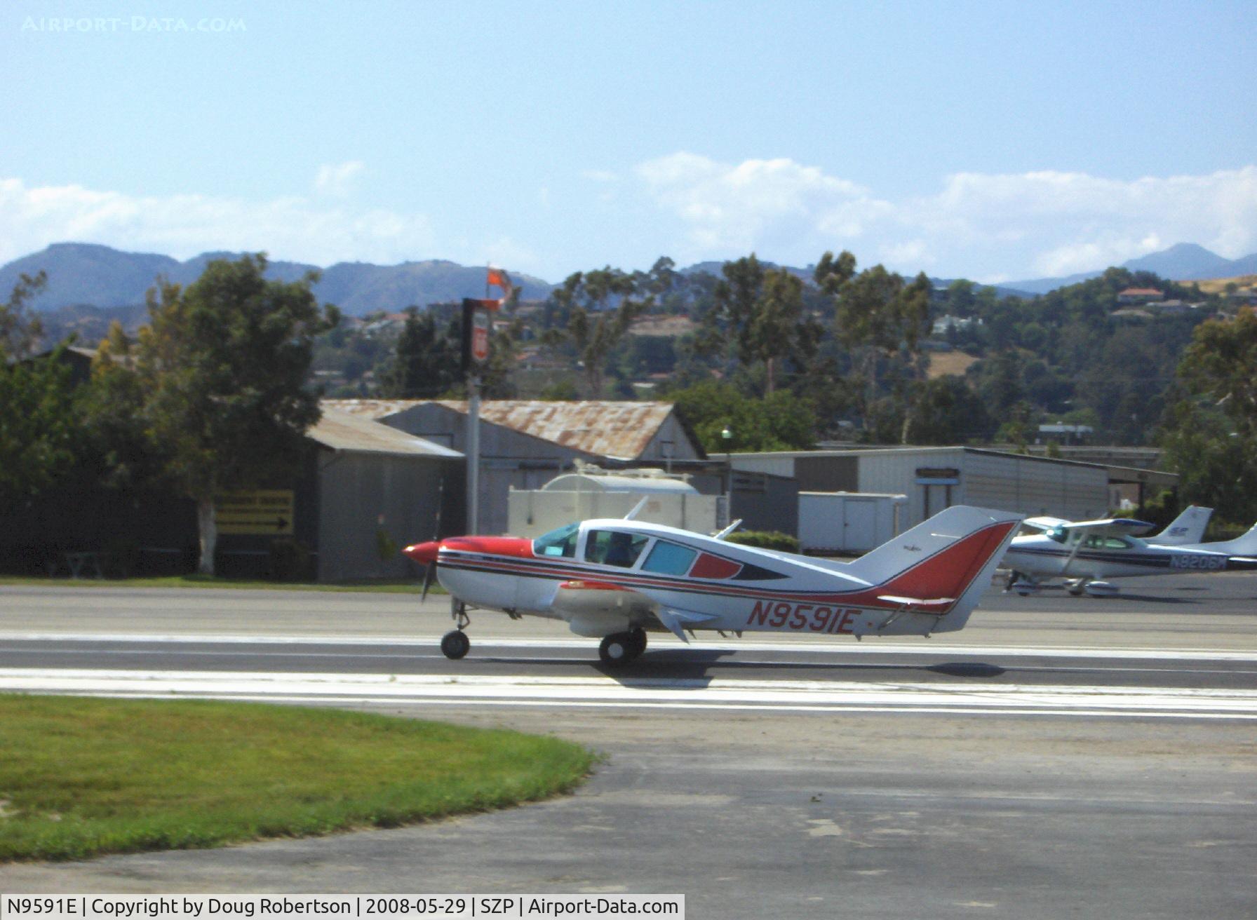 N9591E, 1976 Bellanca 17-30A Viking C/N 76-30843, 1976 Bellanca 17-30A VIKING, Continental IO-520-K 300/285 Hp, landing roll Rwy 22
