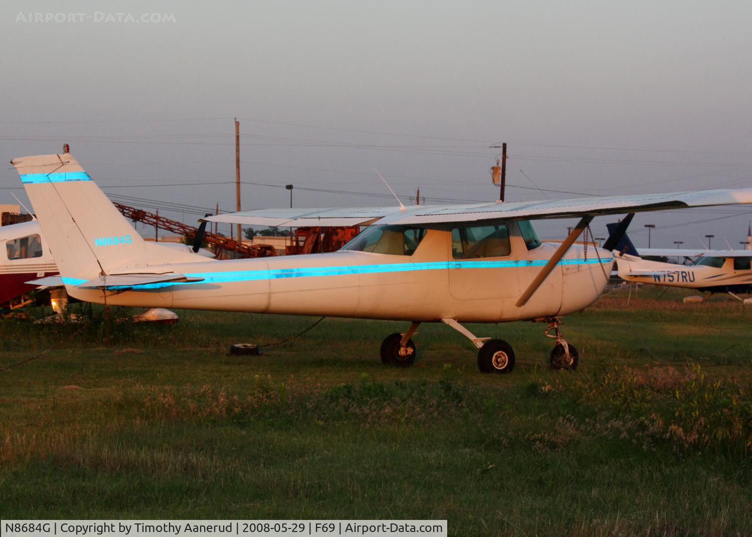 N8684G, 1966 Cessna 150F C/N 15062784, 1966 Cessna 150F, c/n 15062784, Amazing sunset colors on this Air Park resident