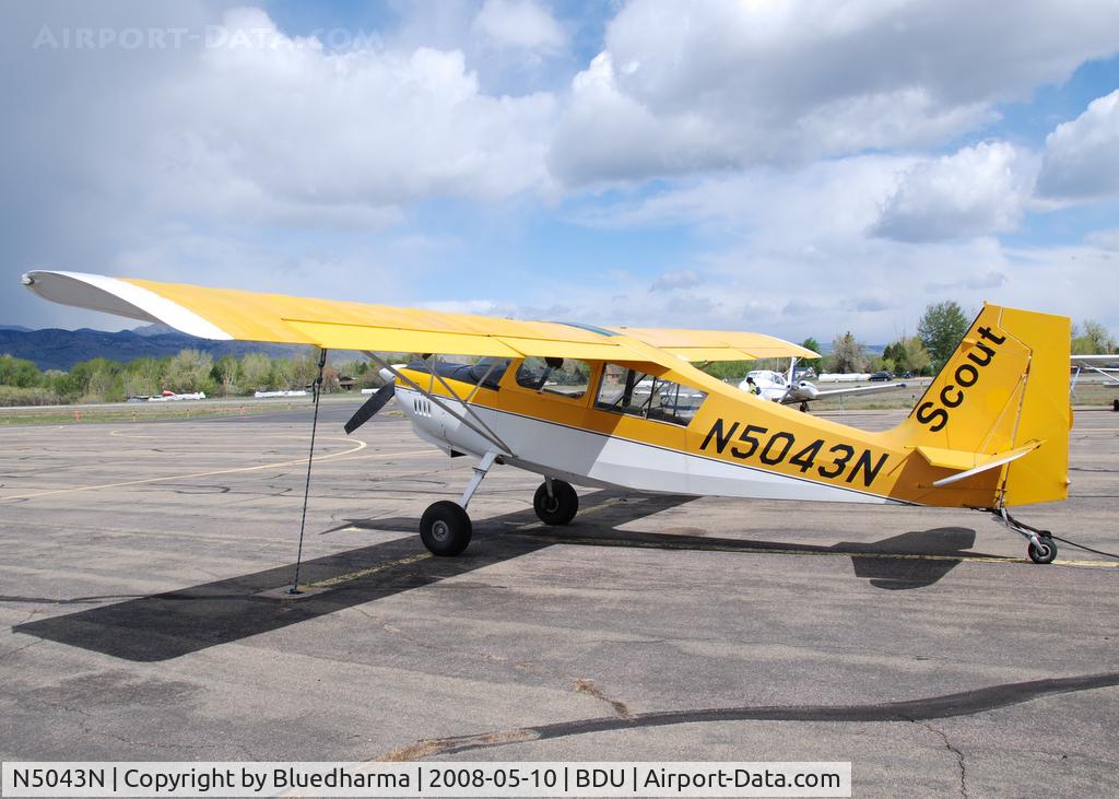 N5043N, 1979 Bellanca 8GCBC C/N 302-79, Scout parked on display at Boulder Open House 2008.