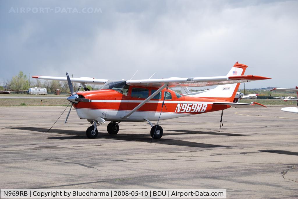 N969RB, 1968 Cessna TU206C Turbo Super Skywagon C/N U206-1061, Parked at Boulder Open House 2008.