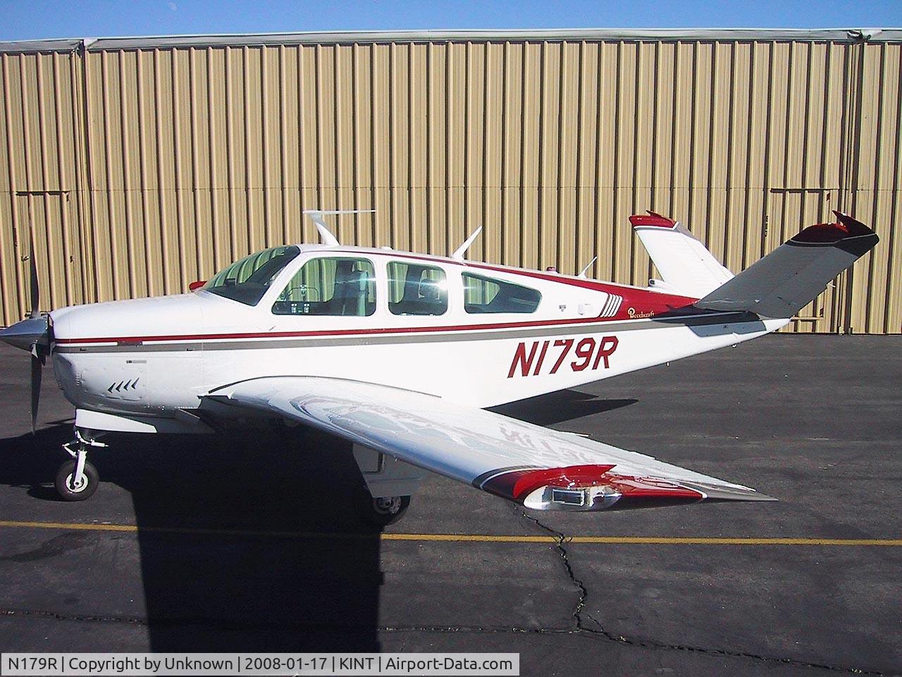 N179R, 1978 Beech V35B Bonanza C/N D-10179, KINT