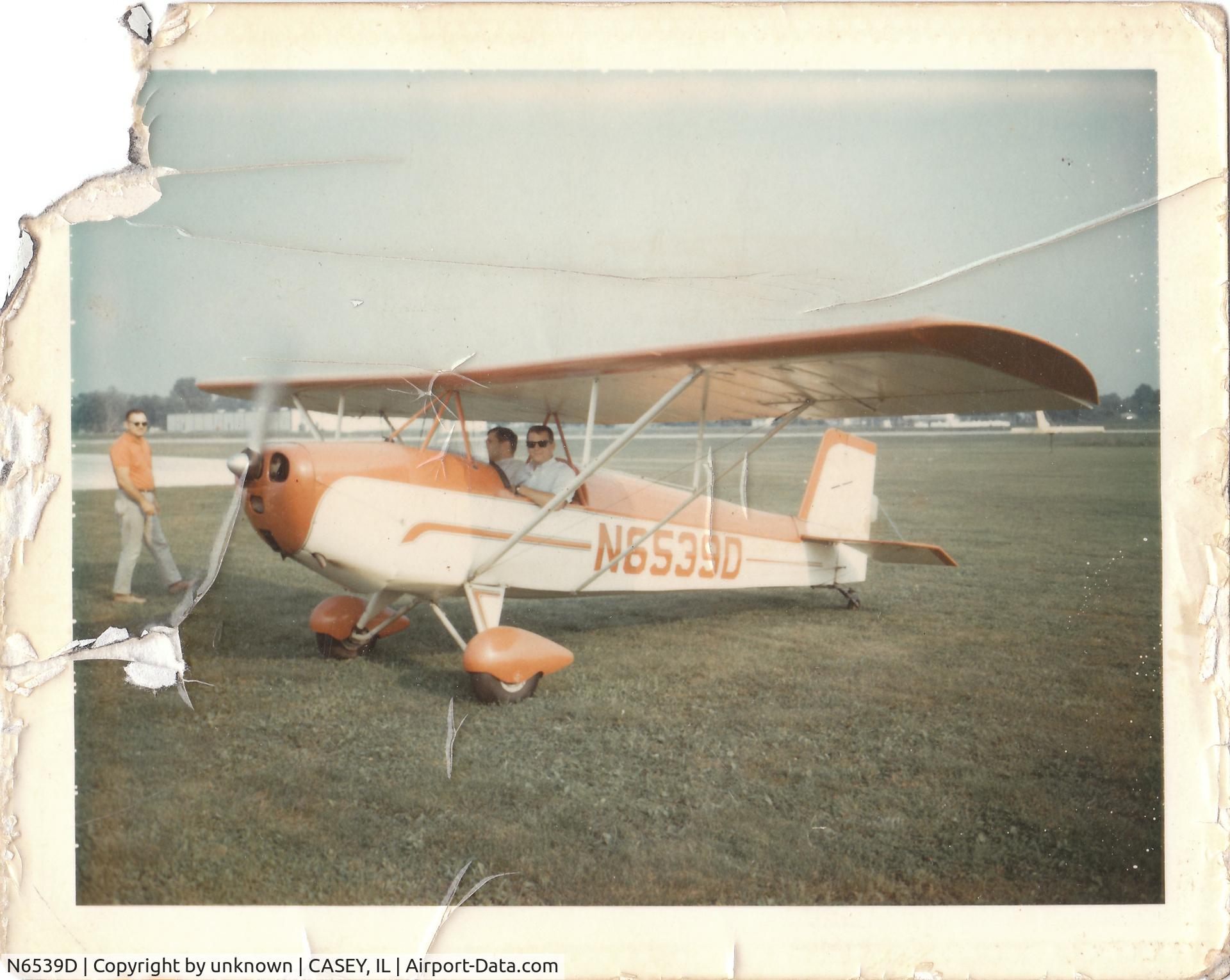 N6539D, 1968 Corben Junior Ace Model E C/N 101, Delivery to Casey, IL by Pete 