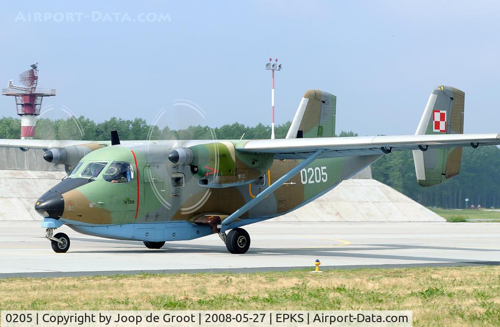 0205, PZL-Mielec M-28B1TD Bryza 1TD C/N AJG002-05, Thgis M-28 brought in some personnel for the commanders meet at Poznan.