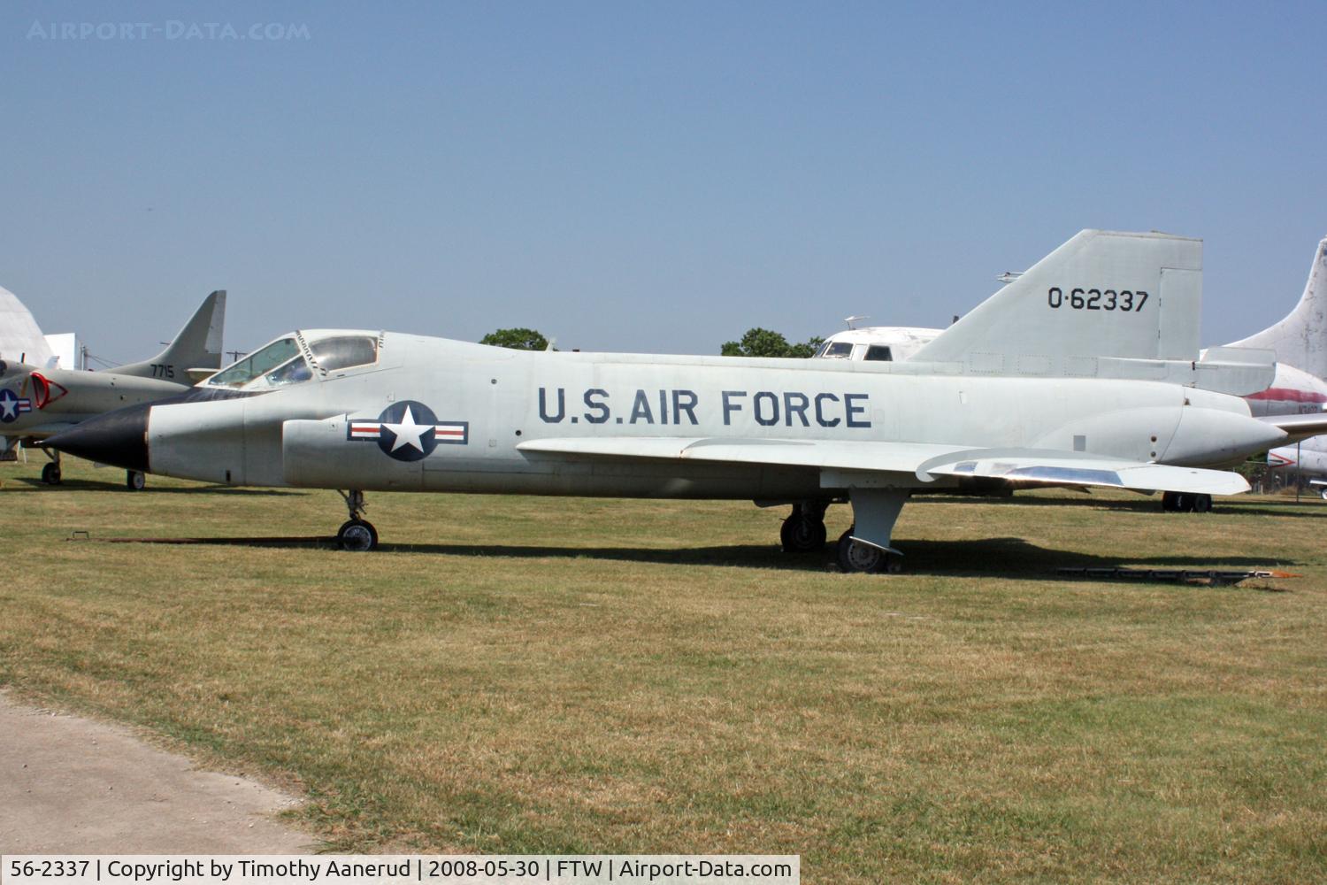 56-2337, 1956 Convair TF-102A Delta Dagger C/N Not found 56-2337, Convair TF-102A-41-CO Delta Dagger, Vintage Flying Museum, 56-2337