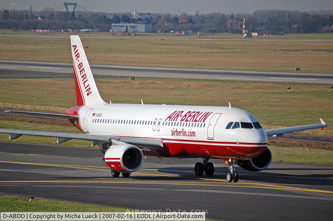 D-ABDD, 2006 Airbus A320-214 C/N 2685, Taxiing to the runway