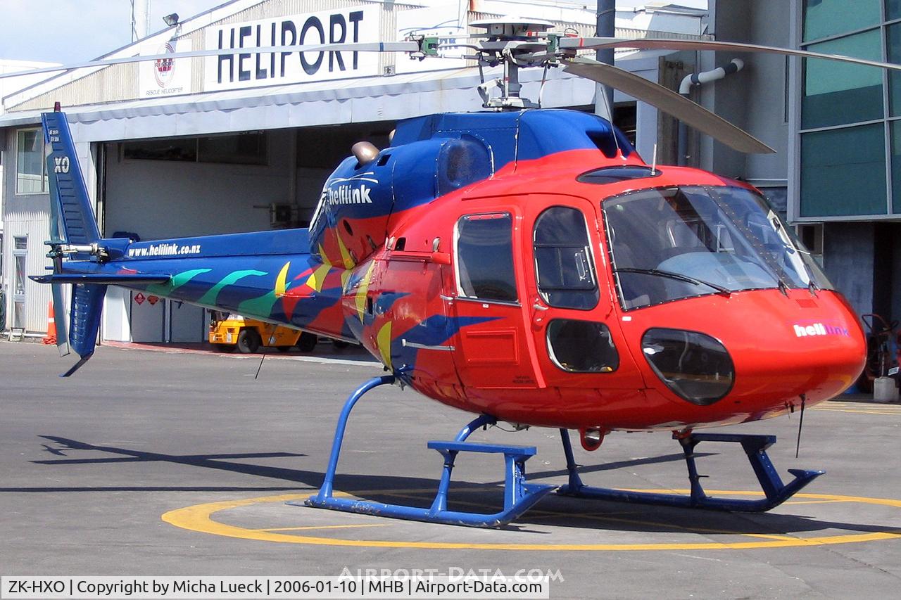 ZK-HXO, Aerospatiale AS-355F-1 Ecureuil 2 C/N 5284, At Mechanics Bay, Auckland