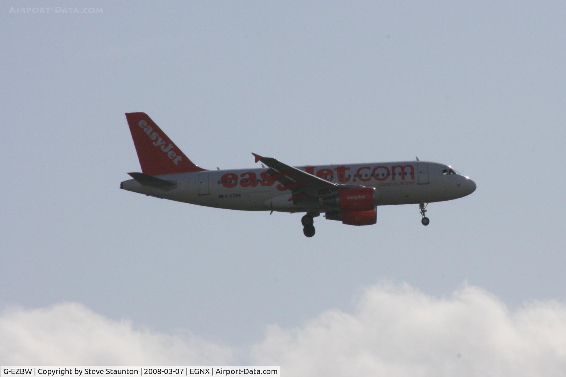 G-EZBW, 2007 Airbus A319-111 C/N 3134, Taken at Nottingham East Midlands