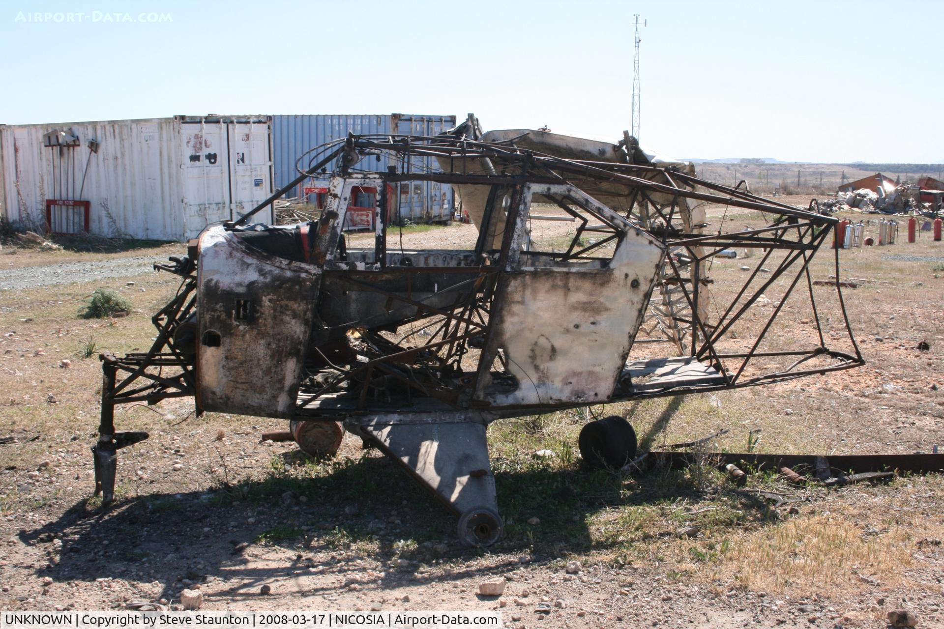 UNKNOWN, , Takn at Nicosia Airport, Cyprus - wrecked Cessna 150 (I think). It must be noted that this airport is closed to general visitors.