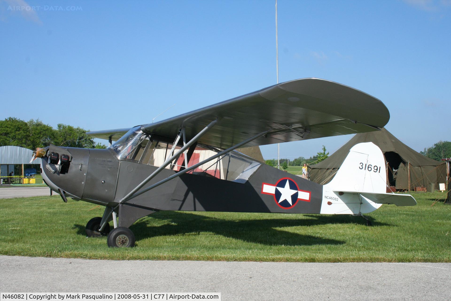 N46082, 1942 Aeronca 0-58B Grasshopper C/N 058B6212, Aeronca 0-58B