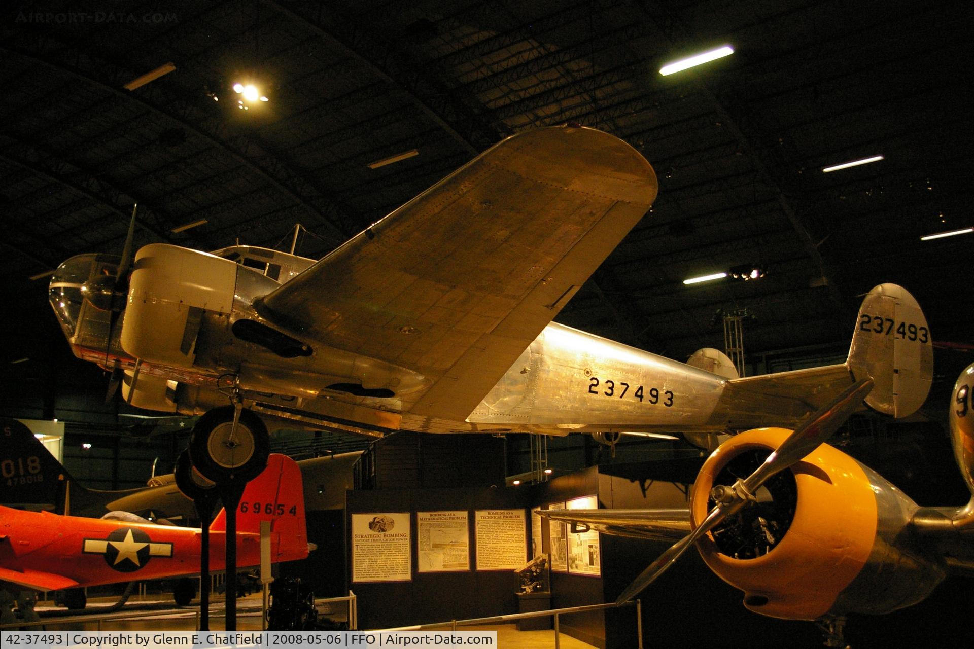 42-37493, 1942 Beech AT-11 Kansan C/N 4086, Displayed at the National Museum of the U.S. Air Force