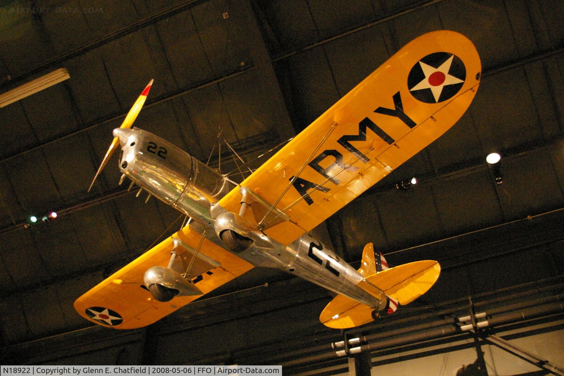 N18922, 1939 Ryan Aeronautical ST-A C/N 312, PT-16 40-0044 at the National Museum of the U.S. Air Force