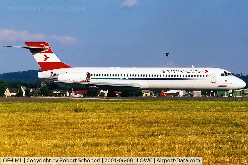 OE-LML, 1987 McDonnell Douglas DC-9-87 C/N 49412, A rare visit of an Austrian Airlines MD-87