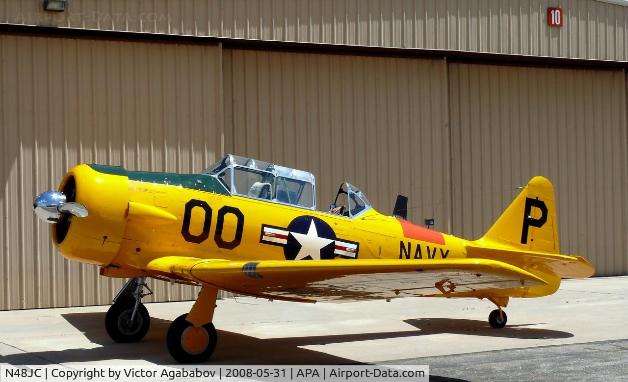 N48JC, North American AT-6G Texan Texan C/N 121-43192, Nice yellow color :-)