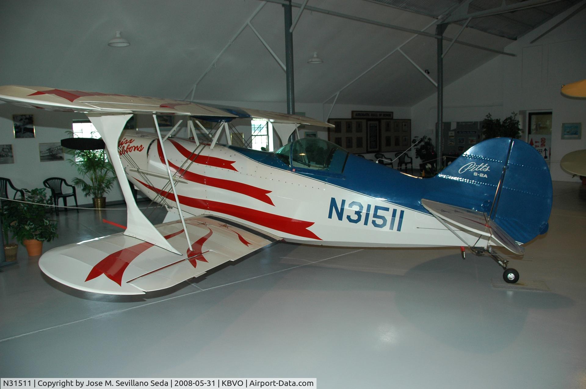 N31511, 1977 Aerotek Pitts S-2A Special C/N 2142, Biplane Museum at the Bartlesville Airport