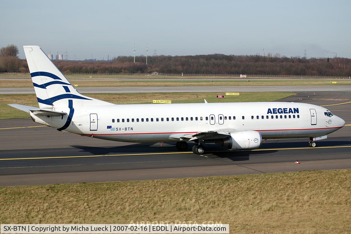 SX-BTN, 1996 Boeing 737-43Q/F C/N 28494, Taxiing to the runway