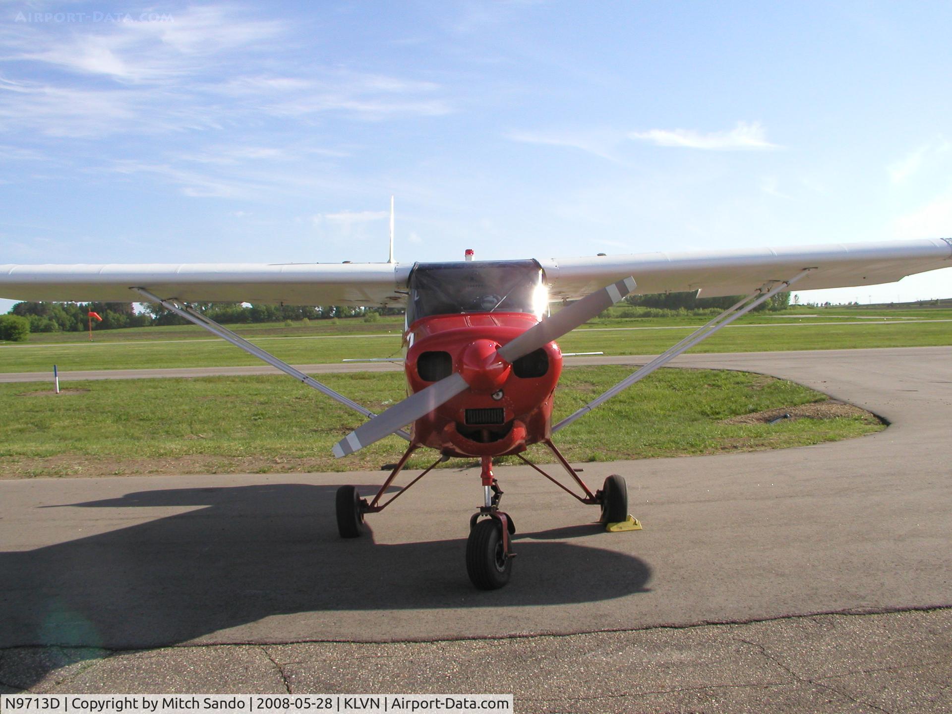 N9713D, 1959 Piper PA-22-160 Tri Pacer C/N 22-6625, Parked on the ramp.
