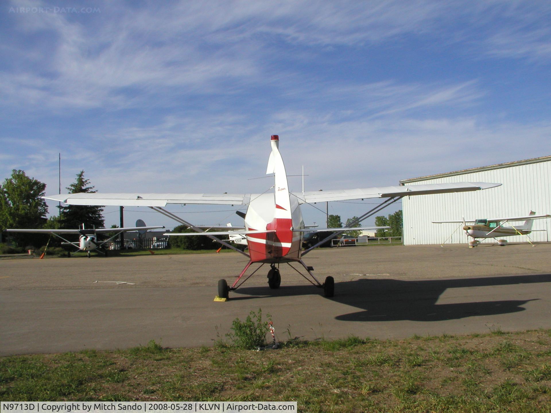 N9713D, 1959 Piper PA-22-160 Tri Pacer C/N 22-6625, Parked on the ramp.