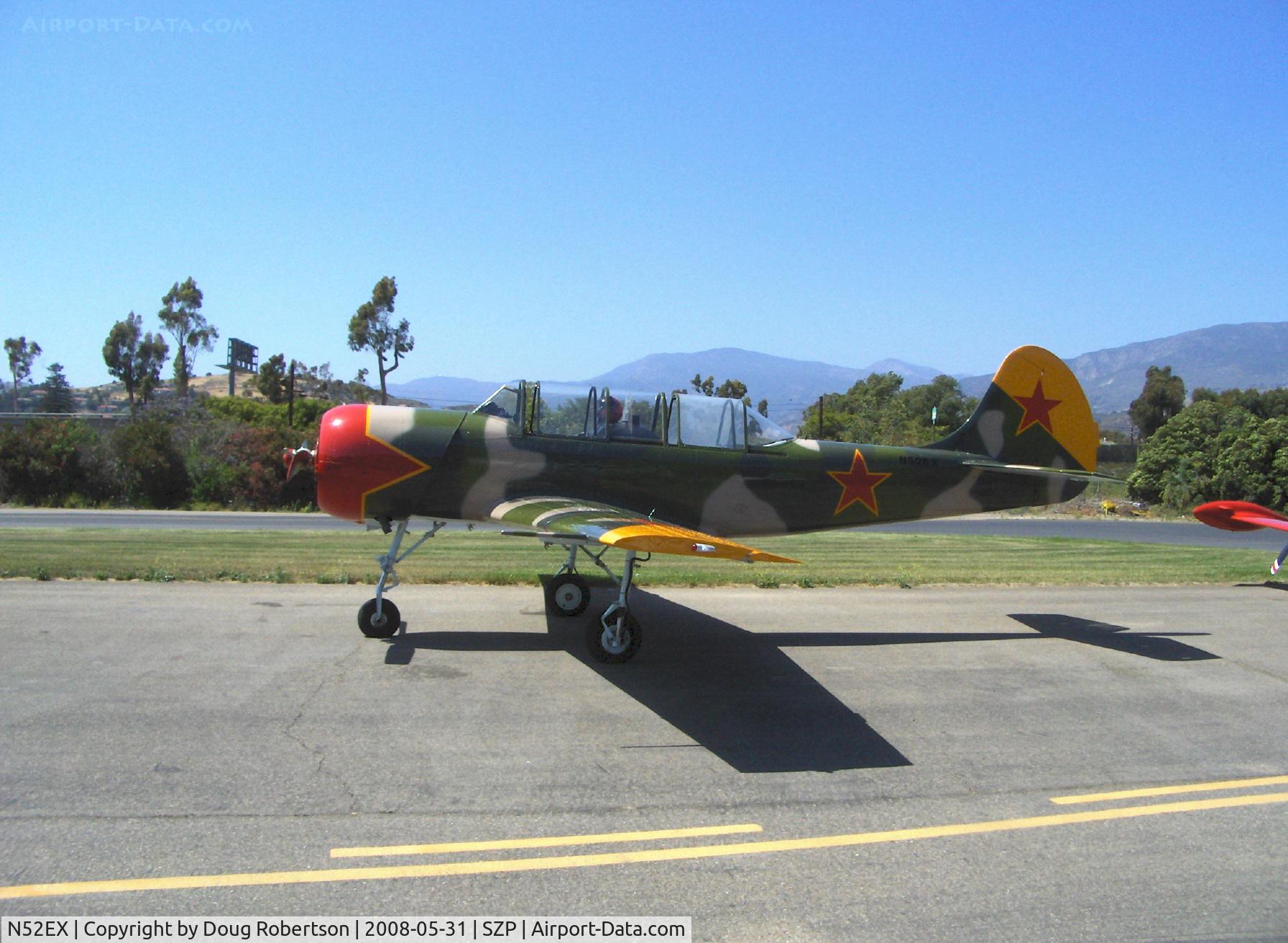 N52EX, 1988 Yakovlev (Aerostar) Yak-52 C/N 888407, 1988 SC Aerostar SA (Romania Iak-52) YAK-52, VOKBH (Bakanov) M-14P 9 cylinder radial 355 Hp, stunning finish