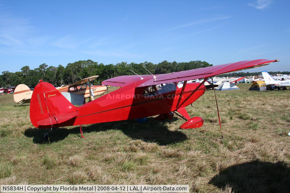 N5834H, 1949 Piper PA-16 Clipper C/N 16-453, Piper PA-16