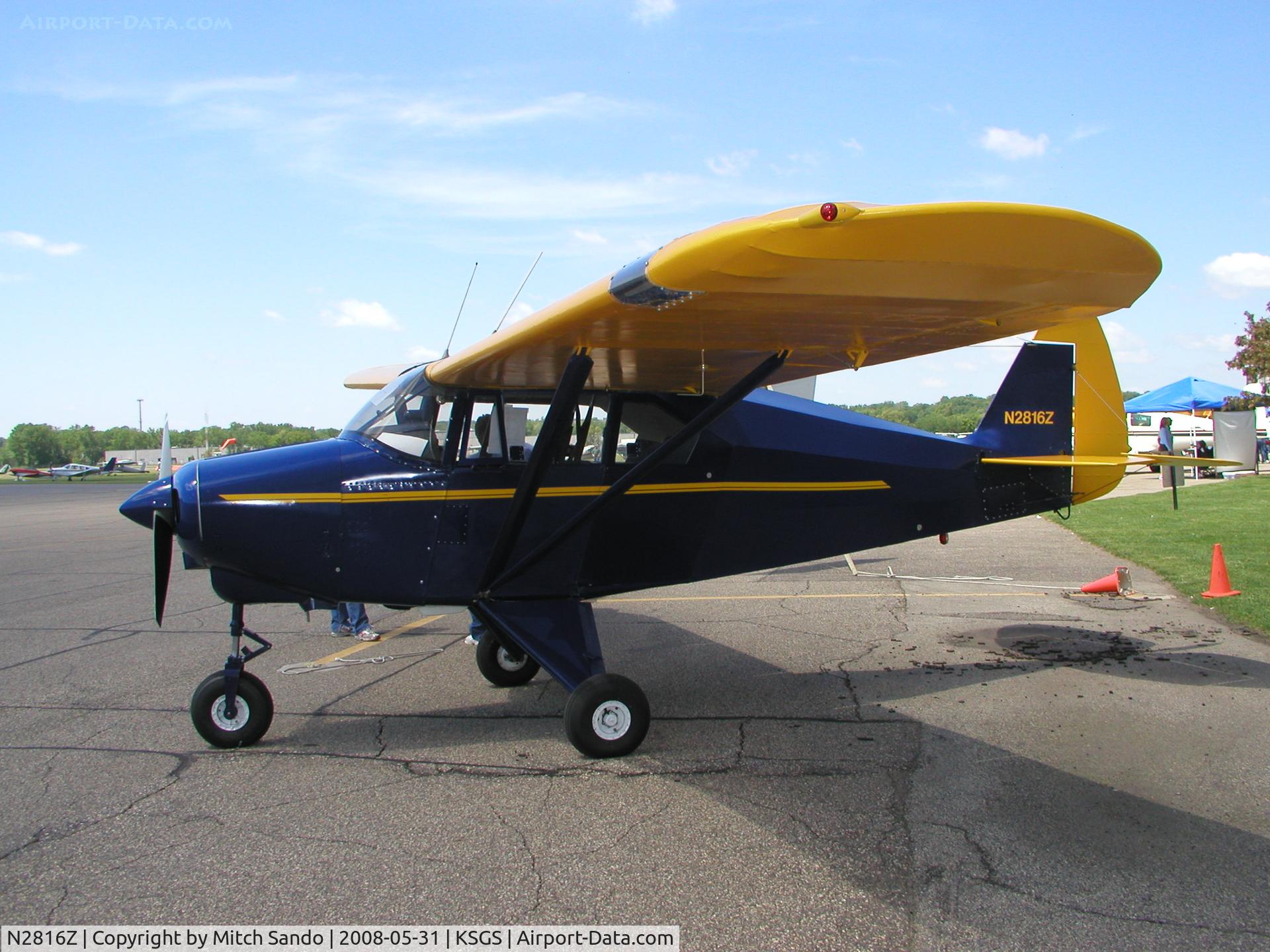 N2816Z, 1959 Piper PA-22-150 C/N 22-6818, Fleming Field Fly-In 2008.