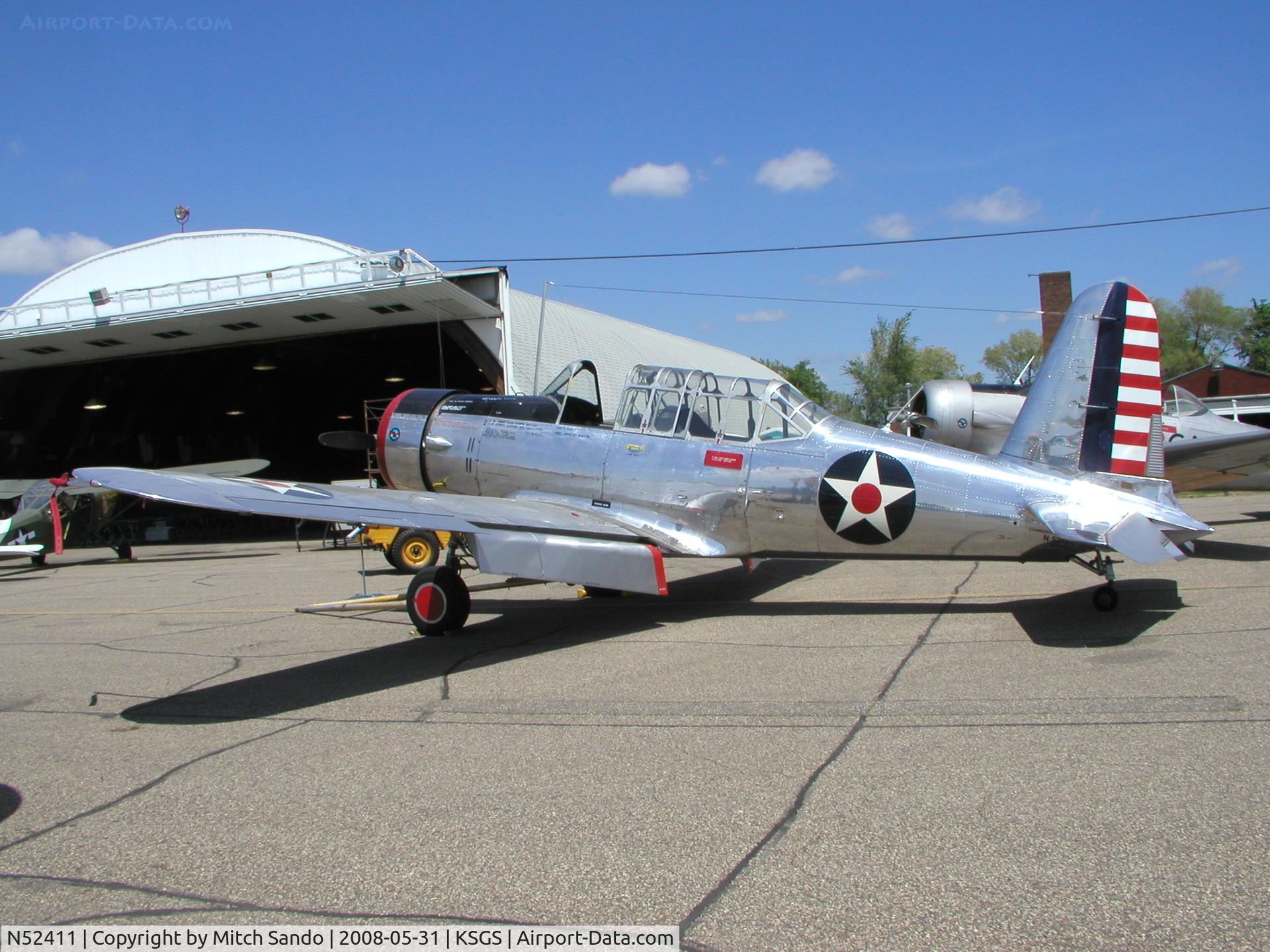 N52411, 1941 Consolidated Vultee BT-13A C/N 2548, Fleming Field Fly-In 2008.