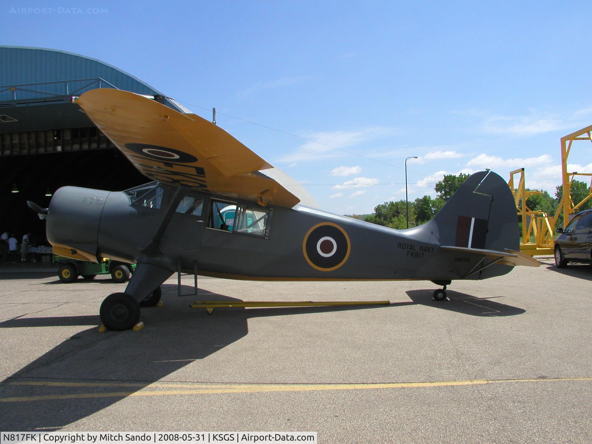 N817FK, 1942 Stinson V77 Reliant C/N 77-4, Fleming Field Fly-In 2008.