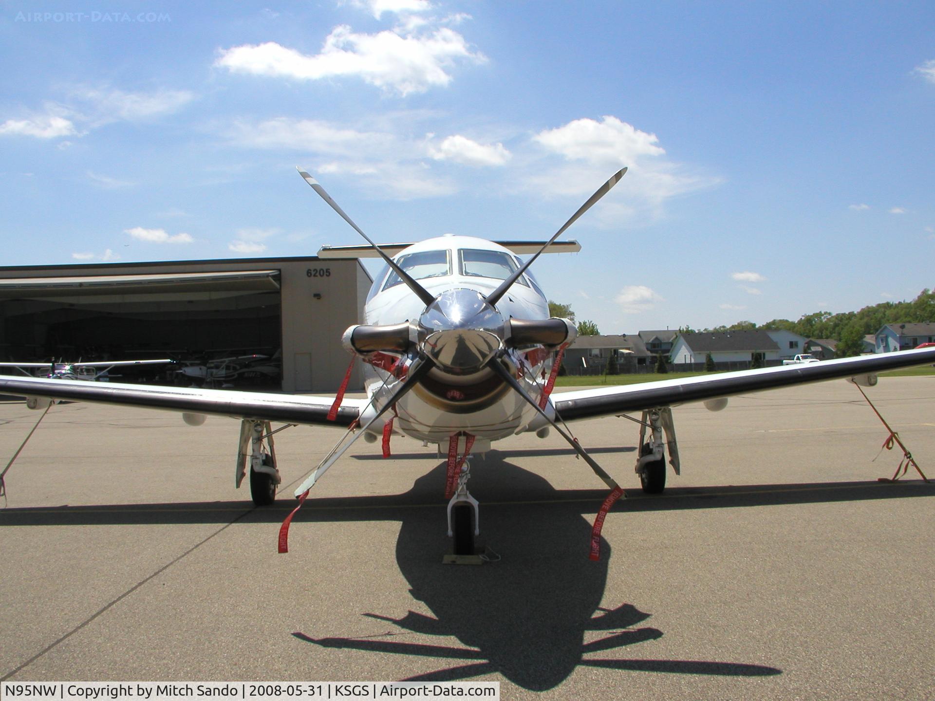 N95NW, 1994 Pilatus PC-12 C/N 105, Fleming Field Fly-In 2008.