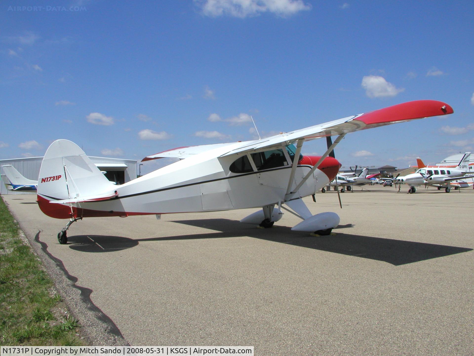 N1731P, 1954 Piper PA-22 C/N 22-2521, Fleming Field Fly-In 2008.