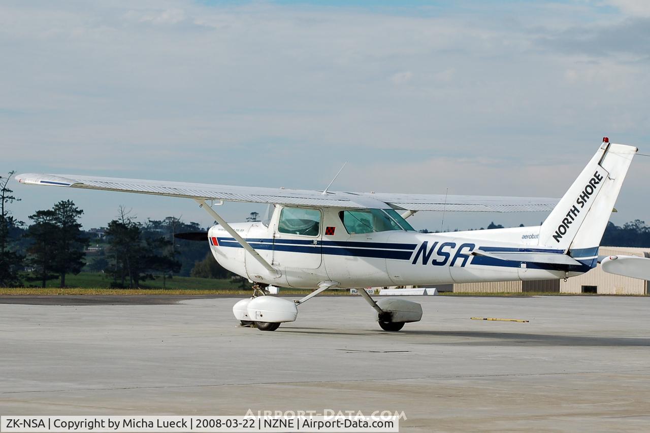 ZK-NSA, Cessna A152 Aerobat C/N A1520844, At North Shore Aerodrome