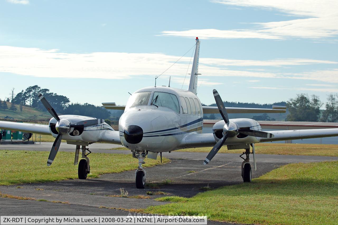 ZK-RDT, Embraer EMB-820C Navajo (PA-34-200T) C/N 820127, At North Shore Aerodrome