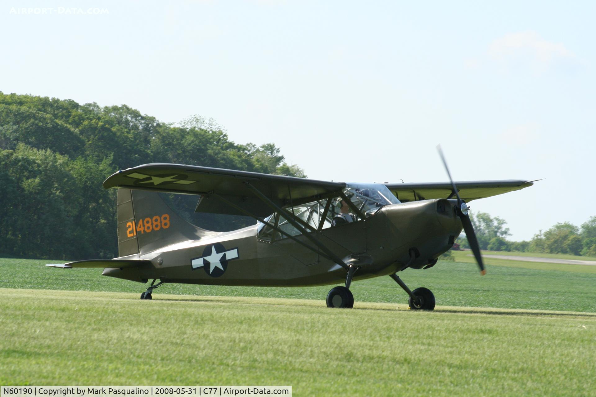 N60190, 1945 Stinson L-5 Sentinel C/N 76-91, Stinson L-5