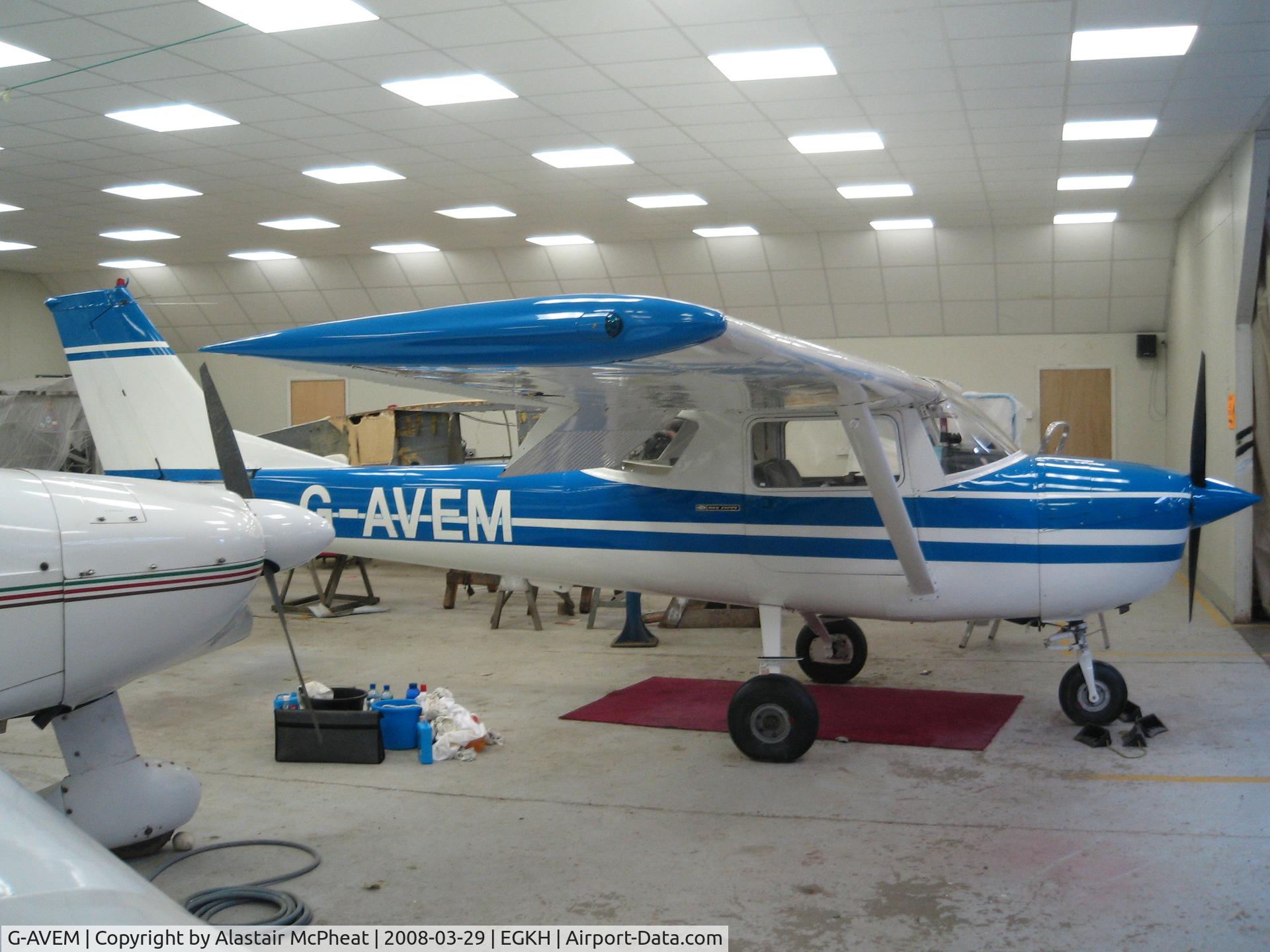 G-AVEM, 1966 Reims F150G C/N 0198, In the hanger nearly finished re-furbishment