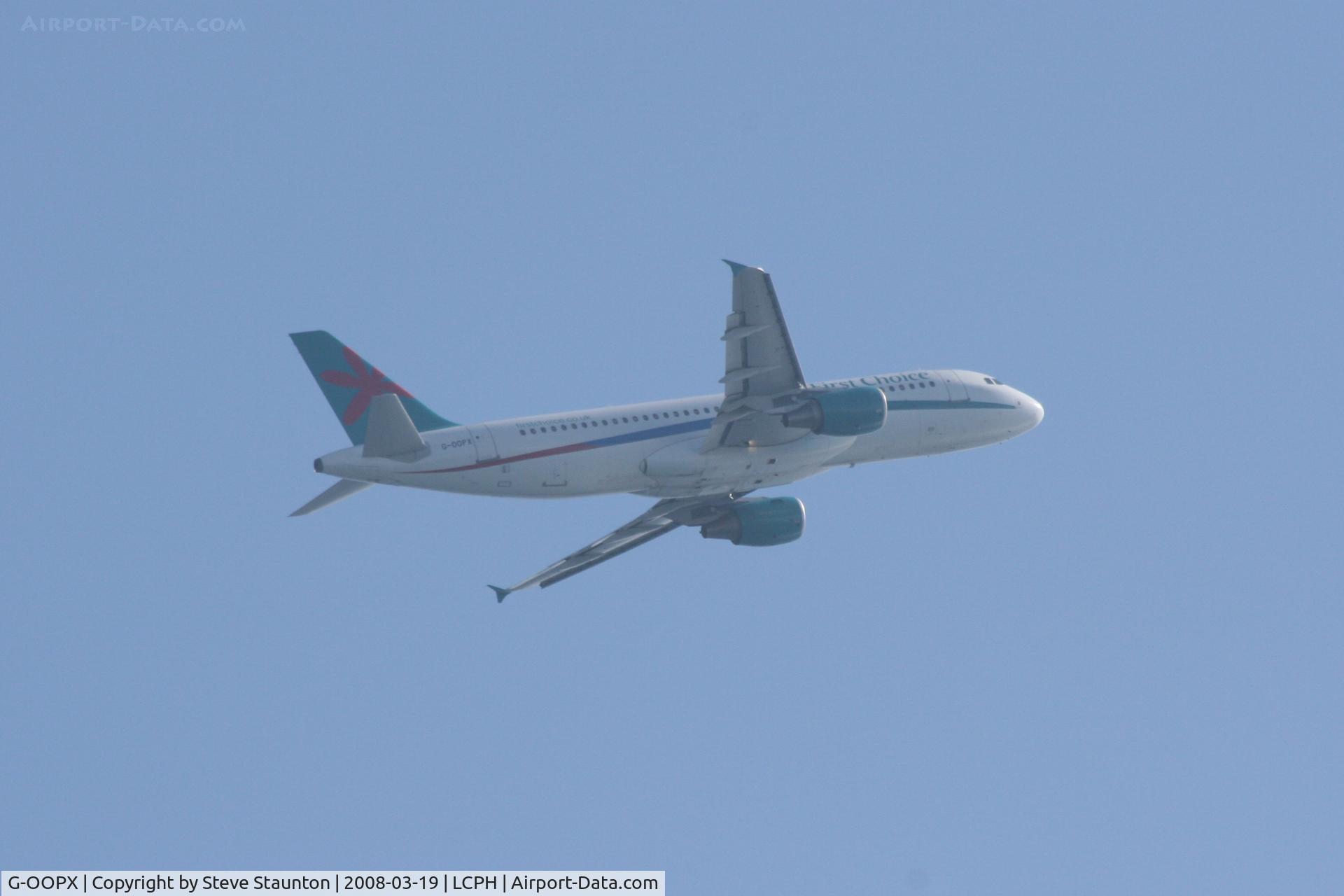 G-OOPX, 2004 Airbus A320-214 C/N 2180, Taken on the approach to Paphos Airport, Cyprus (Climbing out this way today)