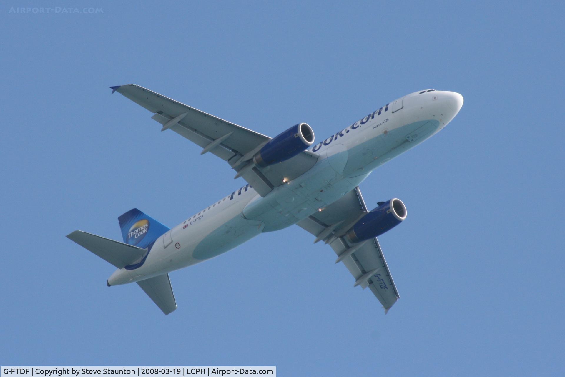 G-FTDF, 1994 Airbus A320-231 C/N 437, Taken on the approach to Paphos Airport, Cyprus (Climbing out this way today)