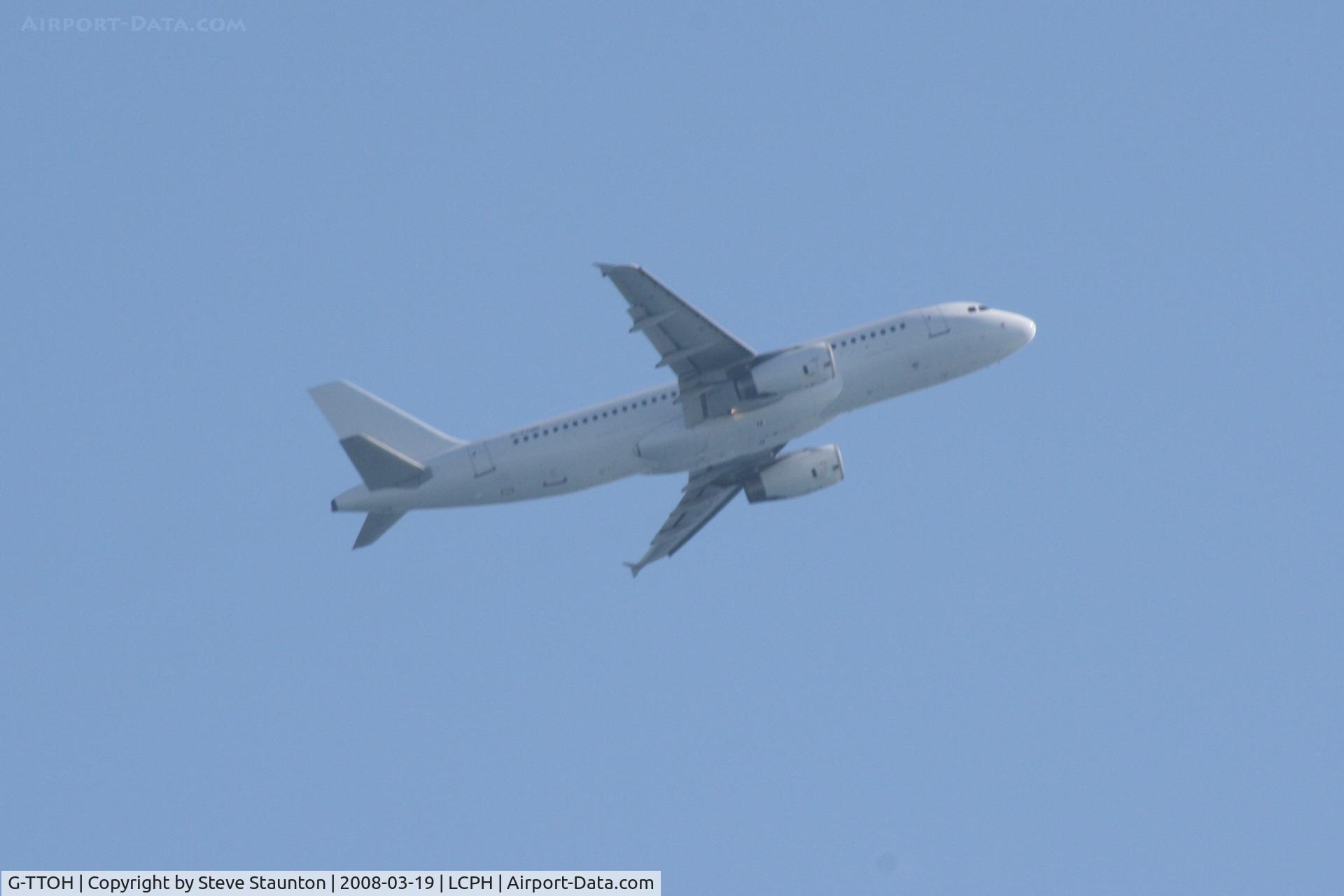 G-TTOH, 2003 Airbus A320-232 C/N 1993, Taken on the approach to Paphos Airport, Cyprus (Climbing out this way today)