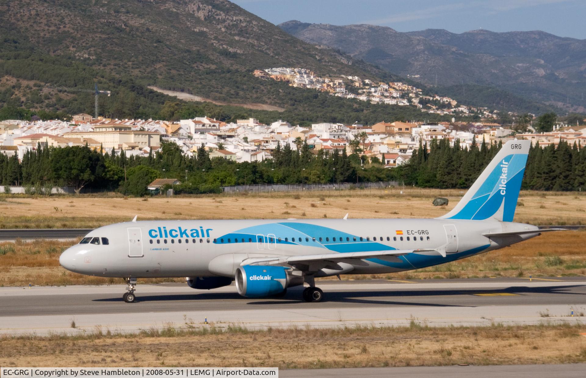 EC-GRG, 1990 Airbus A320-211 C/N 143, Clickair A320 taxiing for take off at Malaga