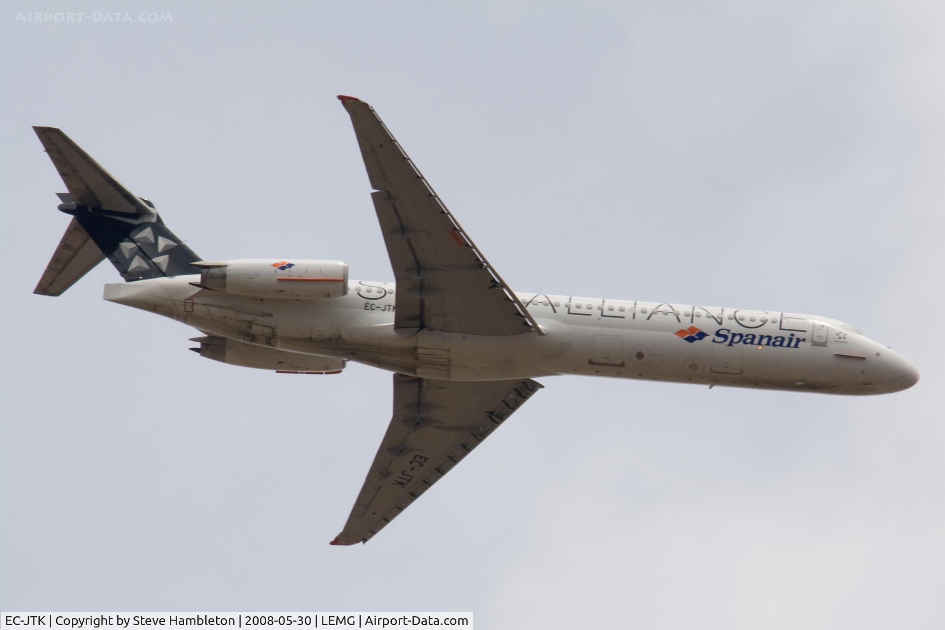 EC-JTK, 1992 McDonnell Douglas MD-87 (DC-9-87) C/N 53348, Shot from La Cencerrita, 11 miles out from Malaga