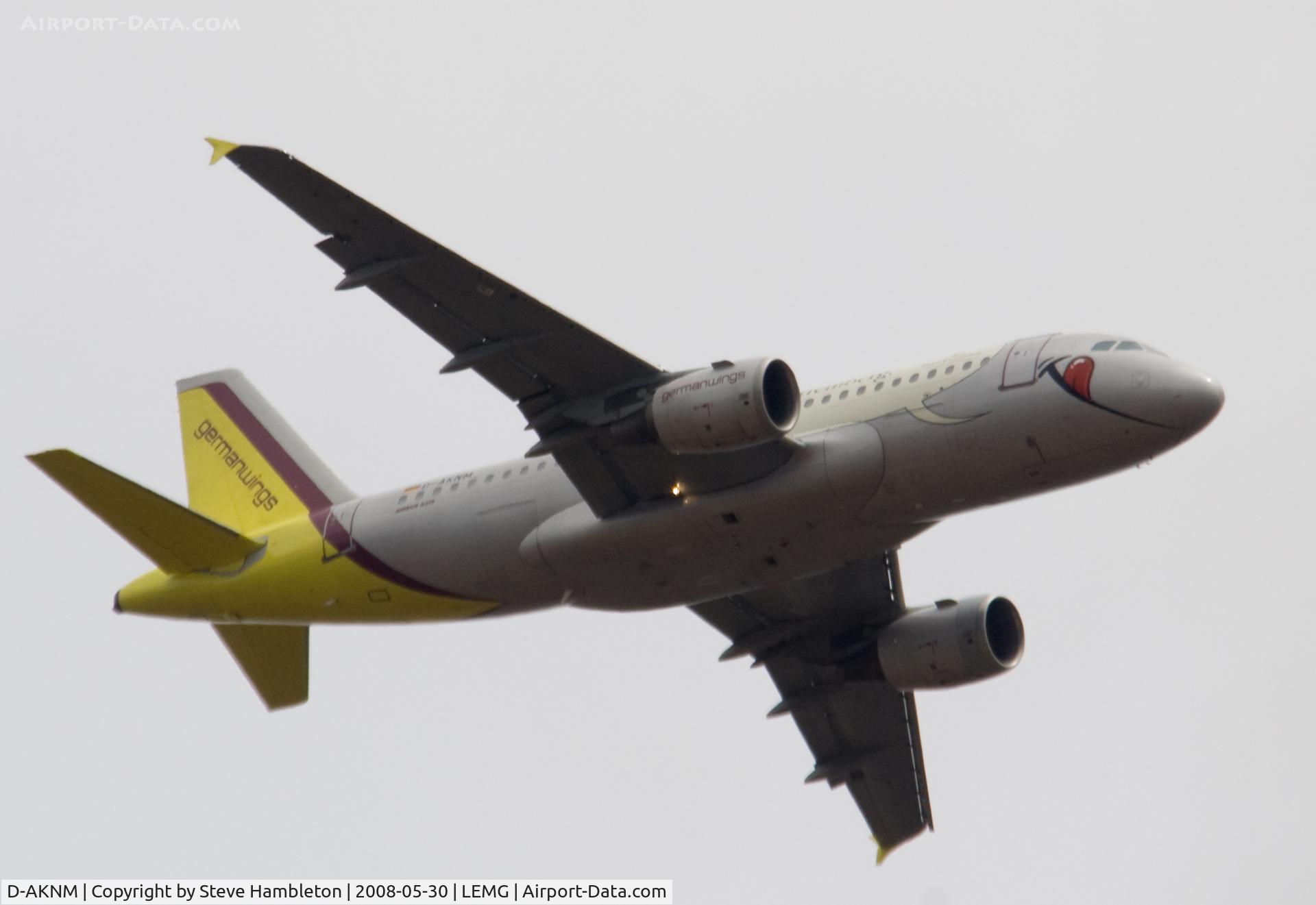 D-AKNM, 1999 Airbus A319-112 C/N 1089, Shot from La Cencerrita, 11 miles out from Malaga