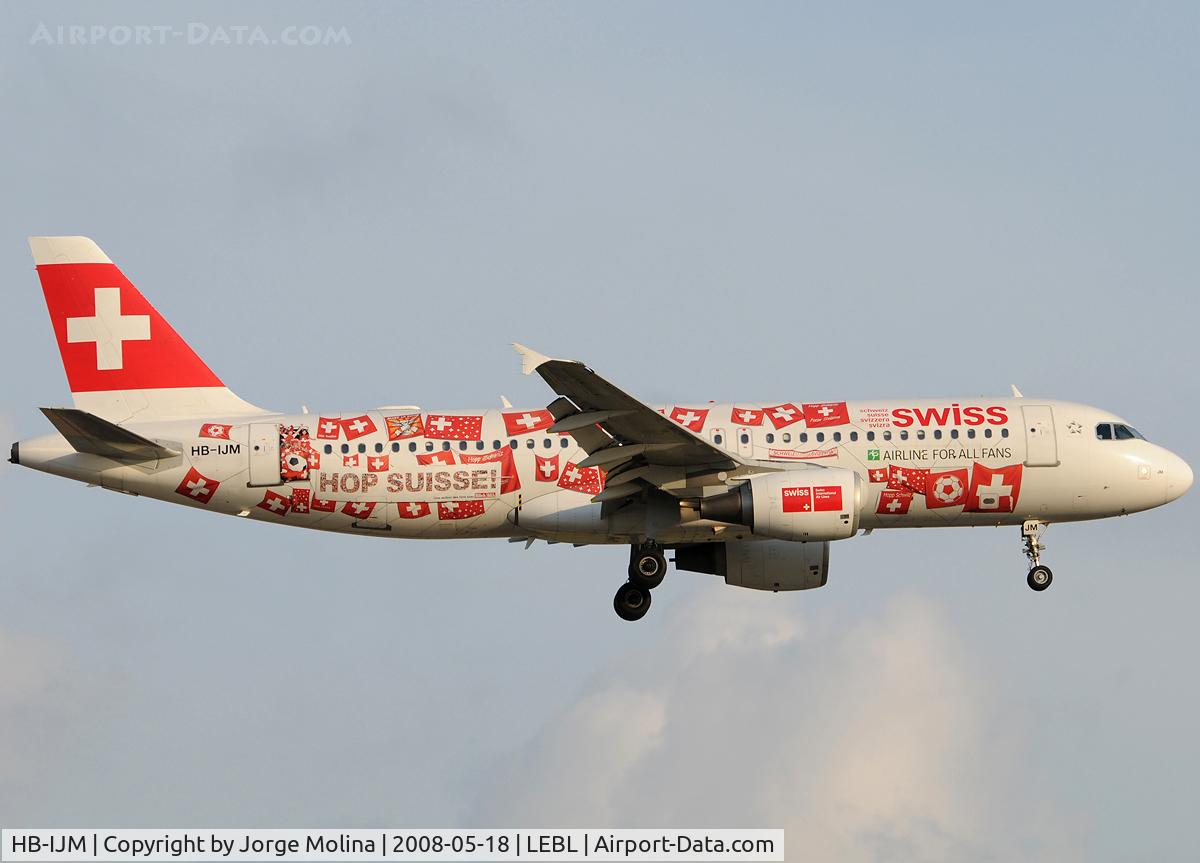 HB-IJM, 1996 Airbus A320-214 C/N 635, Special stickers Euro Cup 2008.